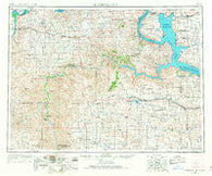 Watford City North Dakota Historical topographic map, 1:250000 scale, 1 X 2 Degree, Year 1953