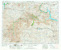 Watford City North Dakota Historical topographic map, 1:250000 scale, 1 X 2 Degree, Year 1967