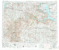 Watford City North Dakota Historical topographic map, 1:250000 scale, 1 X 2 Degree, Year 1953