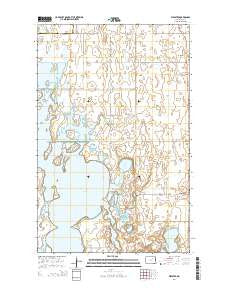 Webster North Dakota Current topographic map, 1:24000 scale, 7.5 X 7.5 Minute, Year 2014