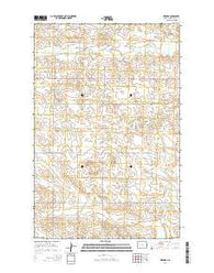 Werner North Dakota Current topographic map, 1:24000 scale, 7.5 X 7.5 Minute, Year 2014