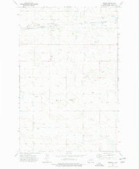 Werner North Dakota Historical topographic map, 1:24000 scale, 7.5 X 7.5 Minute, Year 1973
