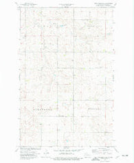 West Bonetraill North Dakota Historical topographic map, 1:24000 scale, 7.5 X 7.5 Minute, Year 1974