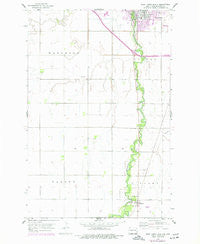 West Fargo South North Dakota Historical topographic map, 1:24000 scale, 7.5 X 7.5 Minute, Year 1959