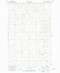 West Twin Butte North Dakota Historical topographic map, 1:24000 scale, 7.5 X 7.5 Minute, Year 1974