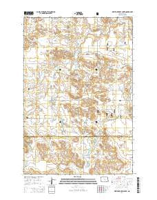 West Fork Deep Creek North Dakota Current topographic map, 1:24000 scale, 7.5 X 7.5 Minute, Year 2014