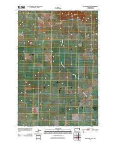 West Rainy Butte North Dakota Historical topographic map, 1:24000 scale, 7.5 X 7.5 Minute, Year 2011