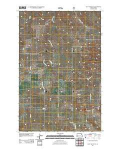 West Twin Butte North Dakota Historical topographic map, 1:24000 scale, 7.5 X 7.5 Minute, Year 2011