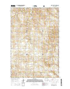 West Twin Butte North Dakota Current topographic map, 1:24000 scale, 7.5 X 7.5 Minute, Year 2014