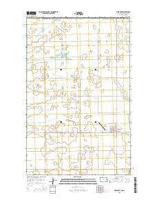 Westhope North Dakota Current topographic map, 1:24000 scale, 7.5 X 7.5 Minute, Year 2014