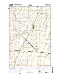 Wheatland North Dakota Current topographic map, 1:24000 scale, 7.5 X 7.5 Minute, Year 2014