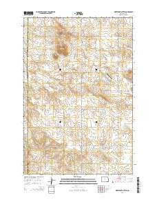 Whetstone Buttes North Dakota Current topographic map, 1:24000 scale, 7.5 X 7.5 Minute, Year 2014