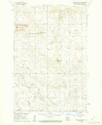 White Butte East North Dakota Historical topographic map, 1:24000 scale, 7.5 X 7.5 Minute, Year 1960