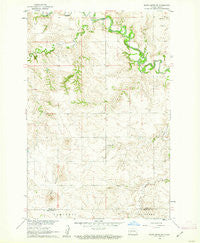 White Butte NE North Dakota Historical topographic map, 1:24000 scale, 7.5 X 7.5 Minute, Year 1960