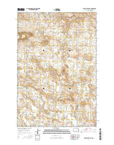 White Butte East North Dakota Current topographic map, 1:24000 scale, 7.5 X 7.5 Minute, Year 2014