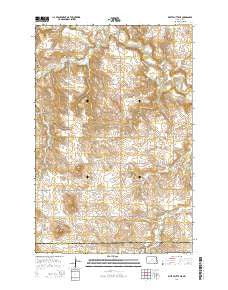 White Butte NE North Dakota Current topographic map, 1:24000 scale, 7.5 X 7.5 Minute, Year 2014