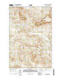 White Butte West North Dakota Current topographic map, 1:24000 scale, 7.5 X 7.5 Minute, Year 2014