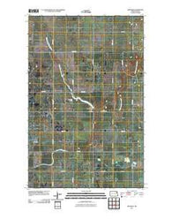 Whitman North Dakota Historical topographic map, 1:24000 scale, 7.5 X 7.5 Minute, Year 2011
