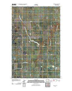 Whitman North Dakota Historical topographic map, 1:24000 scale, 7.5 X 7.5 Minute, Year 2011