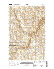 Whitman North Dakota Current topographic map, 1:24000 scale, 7.5 X 7.5 Minute, Year 2014
