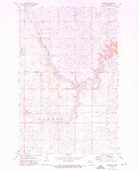 Whitman North Dakota Historical topographic map, 1:24000 scale, 7.5 X 7.5 Minute, Year 1971