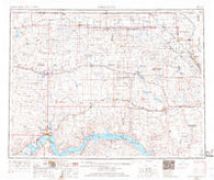 Williston North Dakota Historical topographic map, 1:250000 scale, 1 X 2 Degree, Year 1953