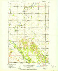 Willow City SW North Dakota Historical topographic map, 1:24000 scale, 7.5 X 7.5 Minute, Year 1950