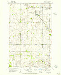 Willow City North Dakota Historical topographic map, 1:24000 scale, 7.5 X 7.5 Minute, Year 1954