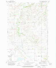 Willow Creek West North Dakota Historical topographic map, 1:24000 scale, 7.5 X 7.5 Minute, Year 1973