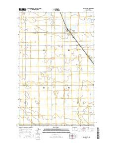 Willow City North Dakota Current topographic map, 1:24000 scale, 7.5 X 7.5 Minute, Year 2014