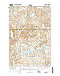Willow Lake North Dakota Current topographic map, 1:24000 scale, 7.5 X 7.5 Minute, Year 2014