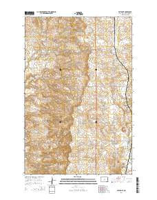Wilton SE North Dakota Current topographic map, 1:24000 scale, 7.5 X 7.5 Minute, Year 2014