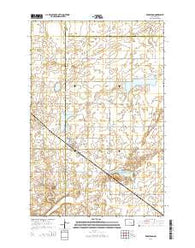 Wimbledon North Dakota Current topographic map, 1:24000 scale, 7.5 X 7.5 Minute, Year 2014