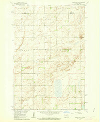 Wimbledon NE North Dakota Historical topographic map, 1:24000 scale, 7.5 X 7.5 Minute, Year 1961