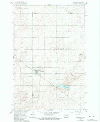 Wimbledon North Dakota Historical topographic map, 1:24000 scale, 7.5 X 7.5 Minute, Year 1961