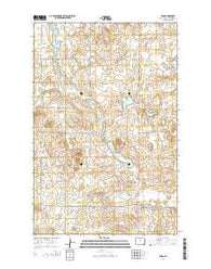 Wing North Dakota Current topographic map, 1:24000 scale, 7.5 X 7.5 Minute, Year 2014