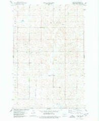 Wing SE North Dakota Historical topographic map, 1:24000 scale, 7.5 X 7.5 Minute, Year 1975