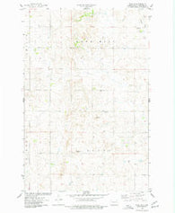 Wing SW North Dakota Historical topographic map, 1:24000 scale, 7.5 X 7.5 Minute, Year 1975