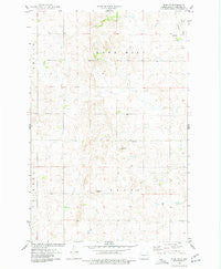 Wing SW North Dakota Historical topographic map, 1:24000 scale, 7.5 X 7.5 Minute, Year 1975
