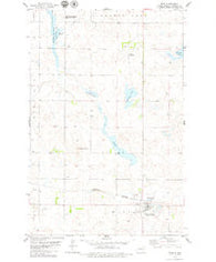 Wing North Dakota Historical topographic map, 1:24000 scale, 7.5 X 7.5 Minute, Year 1979