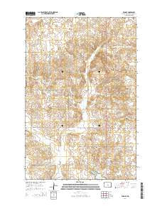 Wing SE North Dakota Current topographic map, 1:24000 scale, 7.5 X 7.5 Minute, Year 2014