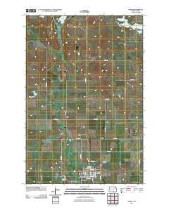 Wishek North Dakota Historical topographic map, 1:24000 scale, 7.5 X 7.5 Minute, Year 2011