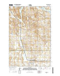 Wishek North Dakota Current topographic map, 1:24000 scale, 7.5 X 7.5 Minute, Year 2014