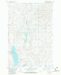 Wishek NE North Dakota Historical topographic map, 1:24000 scale, 7.5 X 7.5 Minute, Year 1982