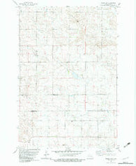 Wishek SW North Dakota Historical topographic map, 1:24000 scale, 7.5 X 7.5 Minute, Year 1982