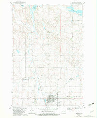 Wishek North Dakota Historical topographic map, 1:24000 scale, 7.5 X 7.5 Minute, Year 1982