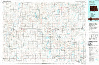 Wishek North Dakota Historical topographic map, 1:100000 scale, 30 X 60 Minute, Year 1986