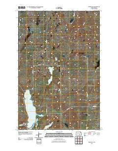 Wishek NE North Dakota Historical topographic map, 1:24000 scale, 7.5 X 7.5 Minute, Year 2011
