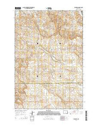 Wishek SW North Dakota Current topographic map, 1:24000 scale, 7.5 X 7.5 Minute, Year 2014