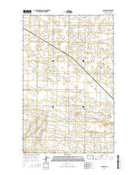 Woburn North Dakota Current topographic map, 1:24000 scale, 7.5 X 7.5 Minute, Year 2014